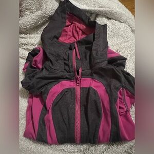 Lululemon Athletica Dark Gray & Pink Jacket